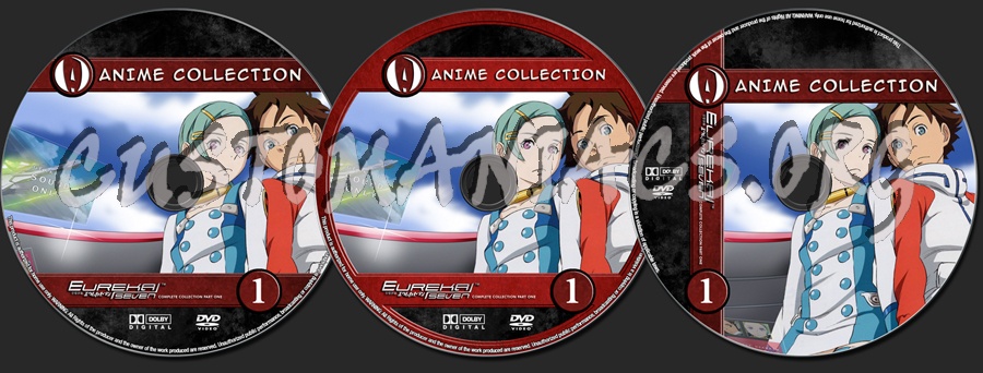 Anime Collection Eureka Seven Complete Collection Part One dvd label