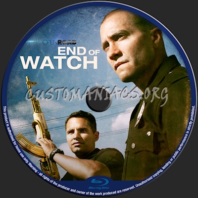 End of Watch blu-ray label