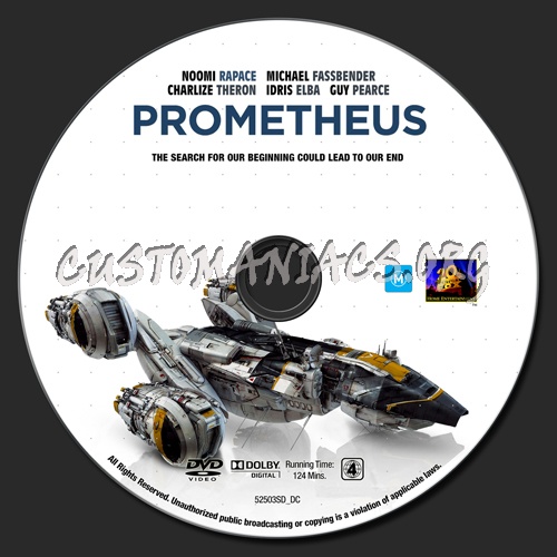 Prometheus dvd label