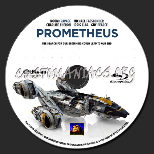 Prometheus blu-ray label