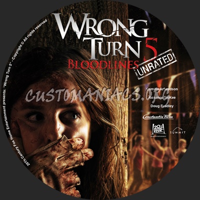 Wrong Turn 5 dvd label