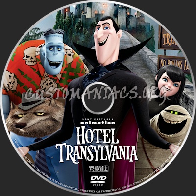 Hotel Transylvania dvd label