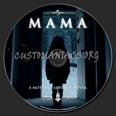 Mama (2013) blu-ray label