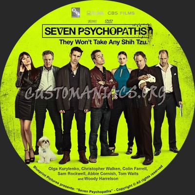 Seven Psychopaths dvd label