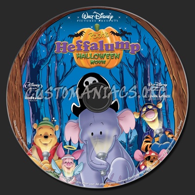 Pooh's Heffalump Halloween Movie blu-ray label