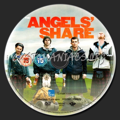 The Angels' Share dvd label