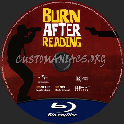 Burn After Reading blu-ray label