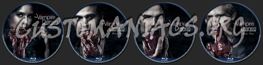 Vampire Diaries Season Three blu-ray label