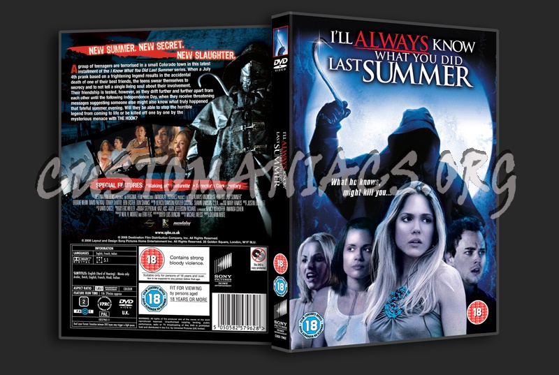 I'll Always Know What You Did Last Summer dvd cover