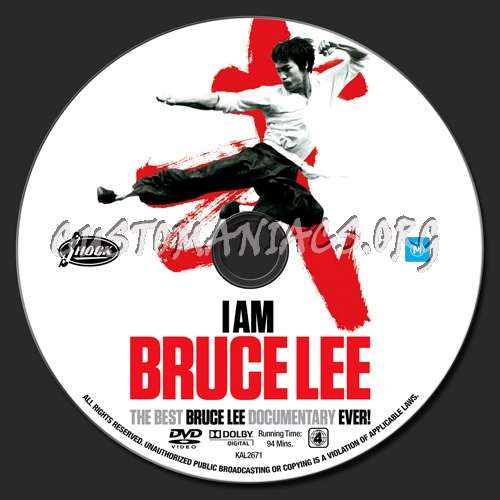 I Am Bruce Lee dvd label