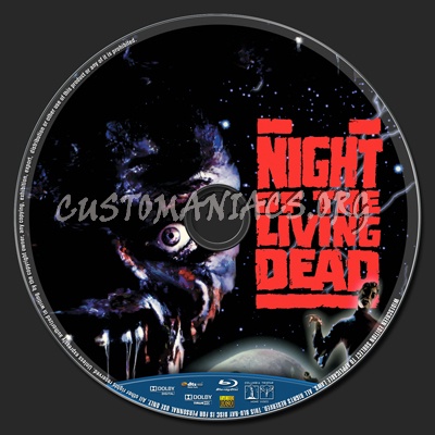 Night of the Living Dead blu-ray label