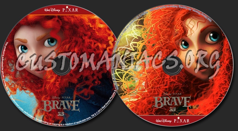 Brave dvd label