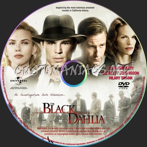 The Black Dahlia dvd label