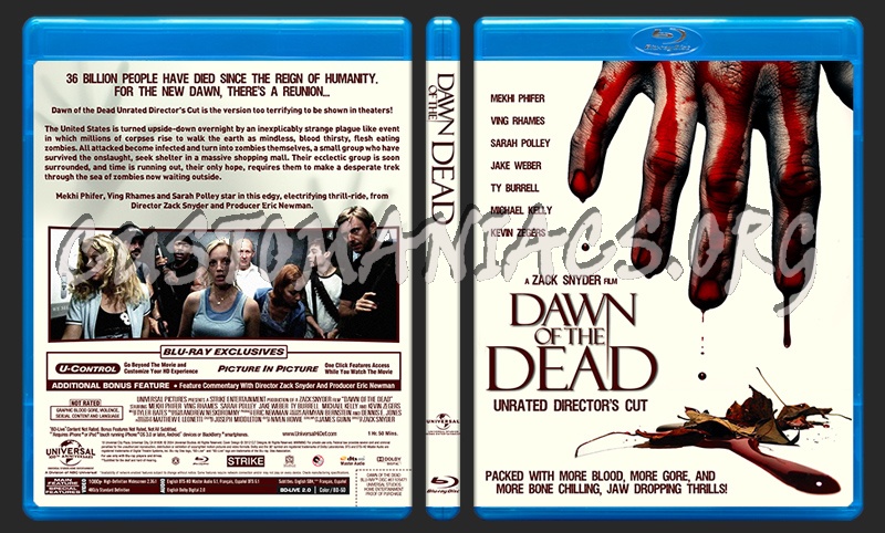 Dawn of the Dead (2004) blu-ray cover