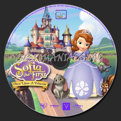 Sofia The First: Once Upon A Princess blu-ray label