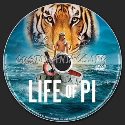 Life of Pi dvd label