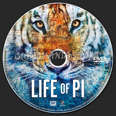 Life of Pi dvd label