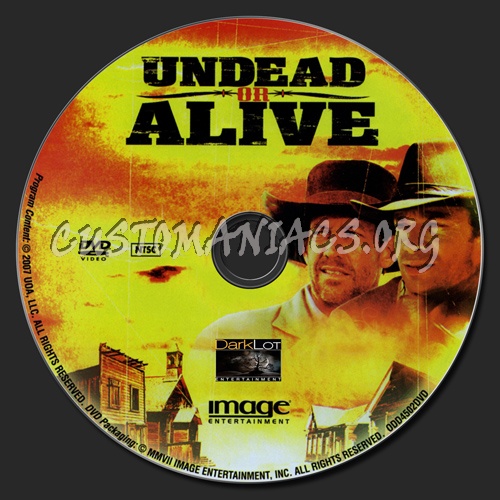 Undead or Alive dvd label