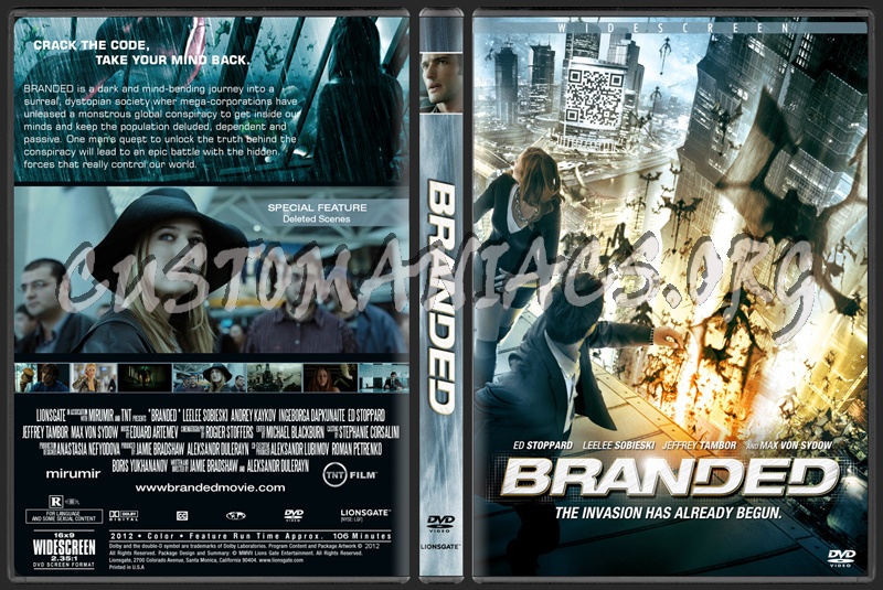 Branded dvd cover