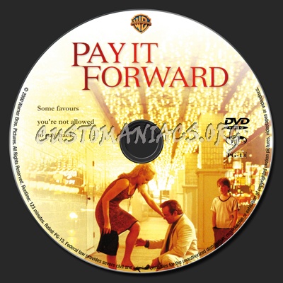 Pay It Forward dvd label