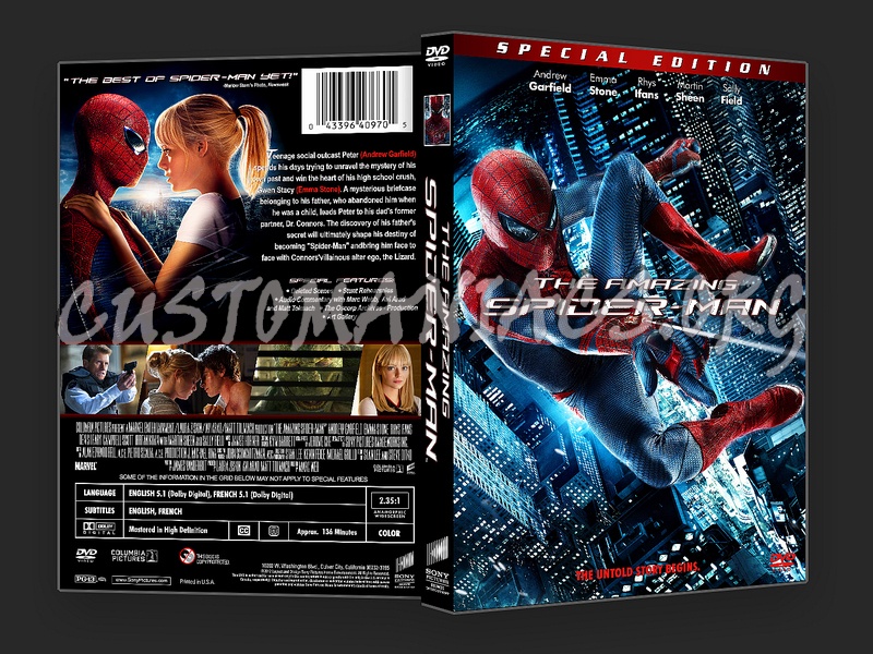 The Amazing Spider-Man dvd cover