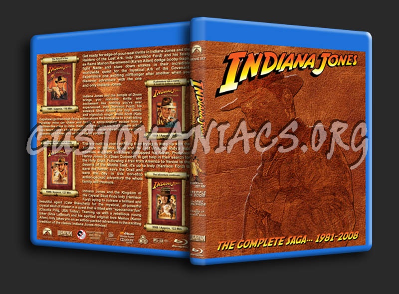 Indiana Jones Adventure Collection blu-ray cover