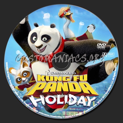 Kung Fu Panda Holiday dvd label