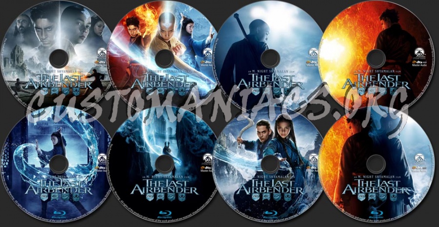 The Last Airbender dvd label