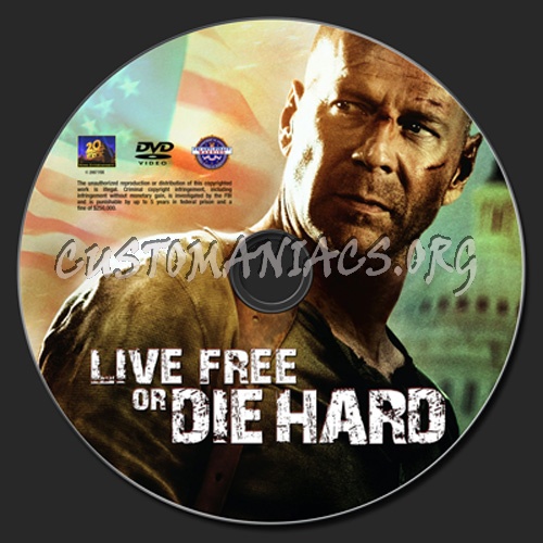 Live Free or Die Hard dvd label