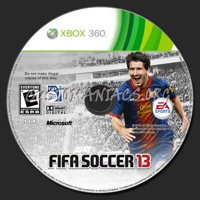 Fifa Soccer 13 dvd label