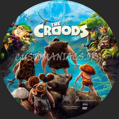 The Croods dvd label