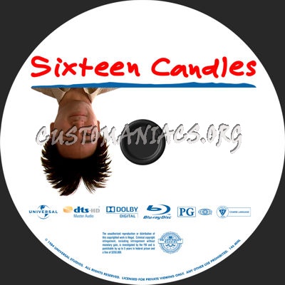 Sixteen Candles blu-ray label