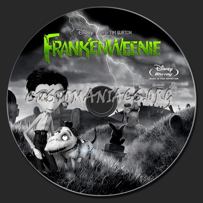 Frankenweenie blu-ray label