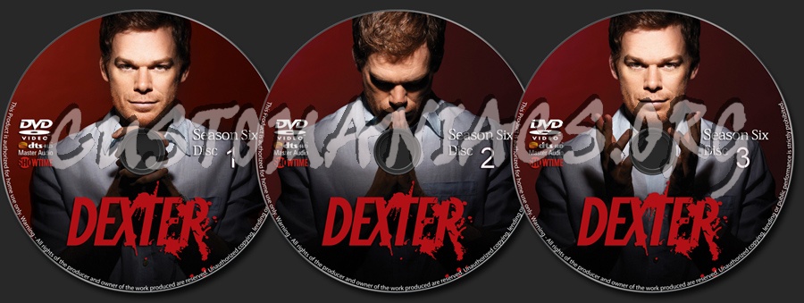 Dexter Season 6 dvd label