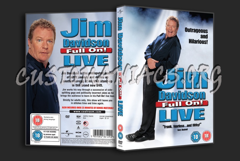 Jim Davidson Full On! Live dvd cover