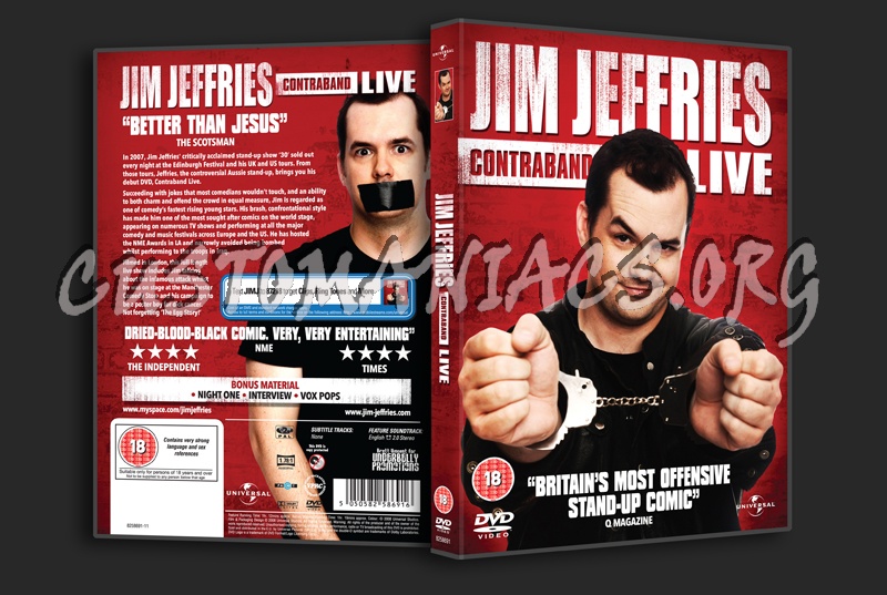 Jim Jeffries Contraband Live dvd cover