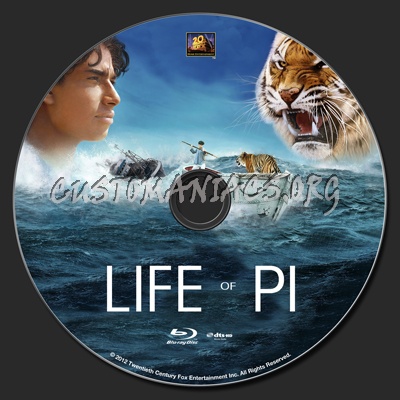 Life of Pi blu-ray label