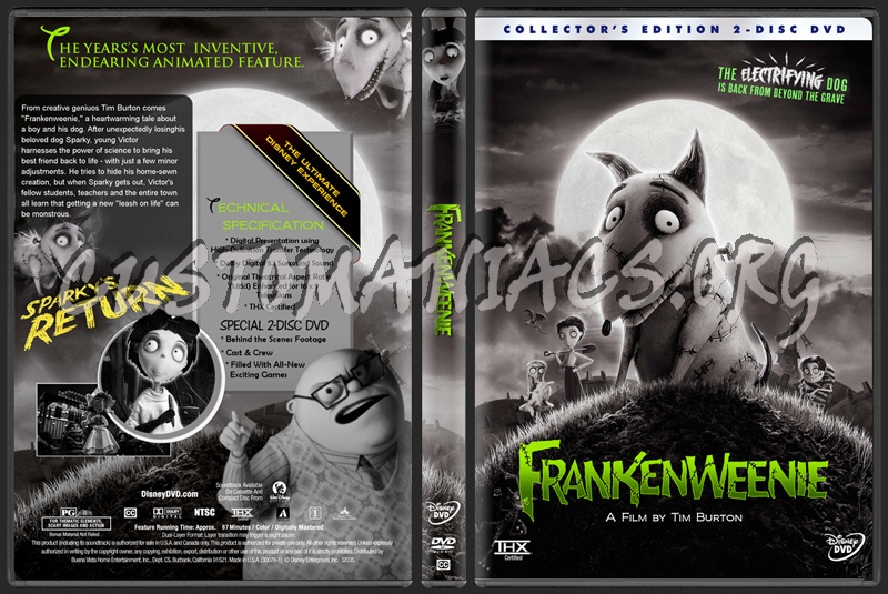 Frankenweenie dvd cover