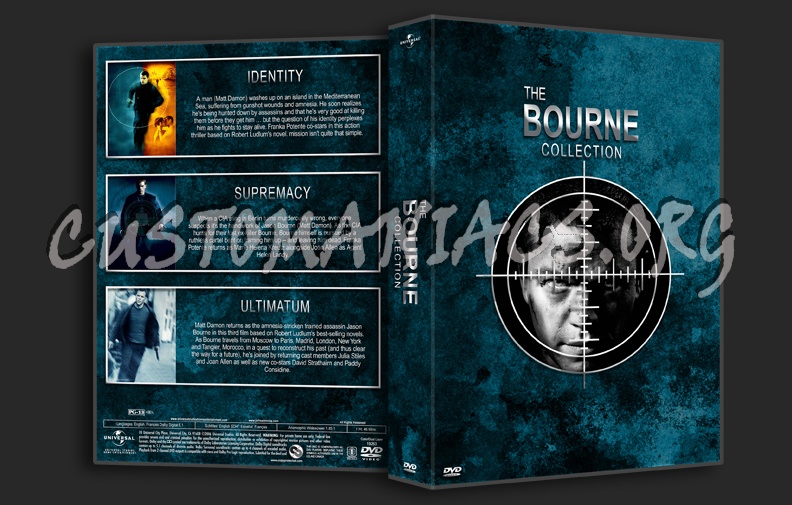 The Bourne Trilogy Spacesaver dvd cover