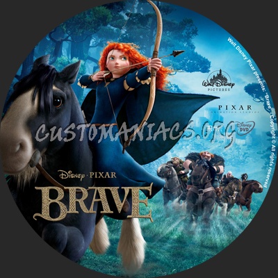 Brave dvd label