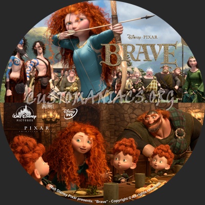 Brave dvd label