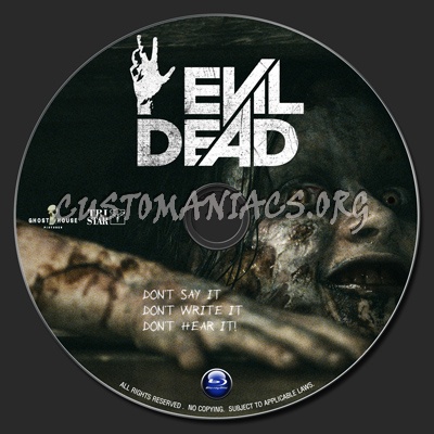 Evil Dead (2013) blu-ray label