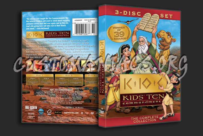 Kids Ten Commandments dvd cover