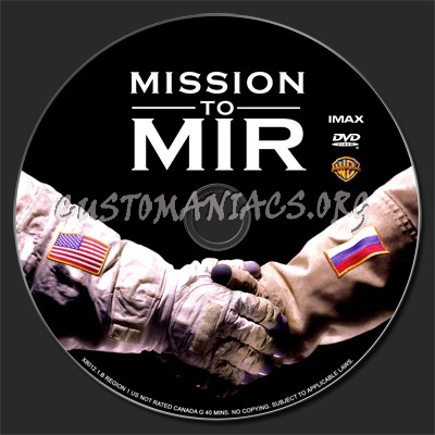 Mission to MIR IMAX dvd label