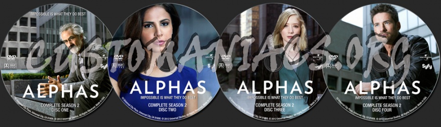 Alphas Season 2 dvd label