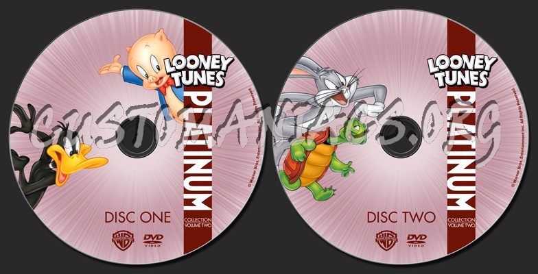 Looney Tunes Platinum Collection Vol 2 dvd label