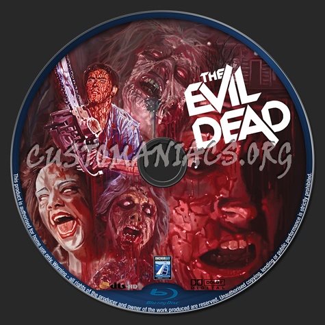 The Evil Dead blu-ray label