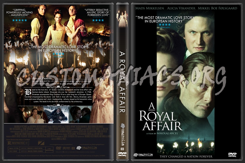 A Royal Affair (aka En kongelig affre) dvd cover