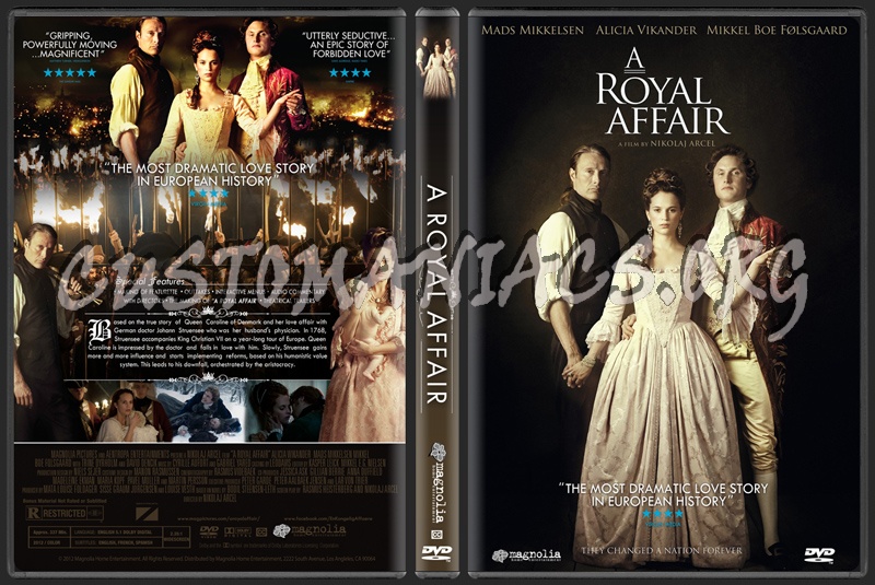 A Royal Affair (aka En kongelig affre) dvd cover