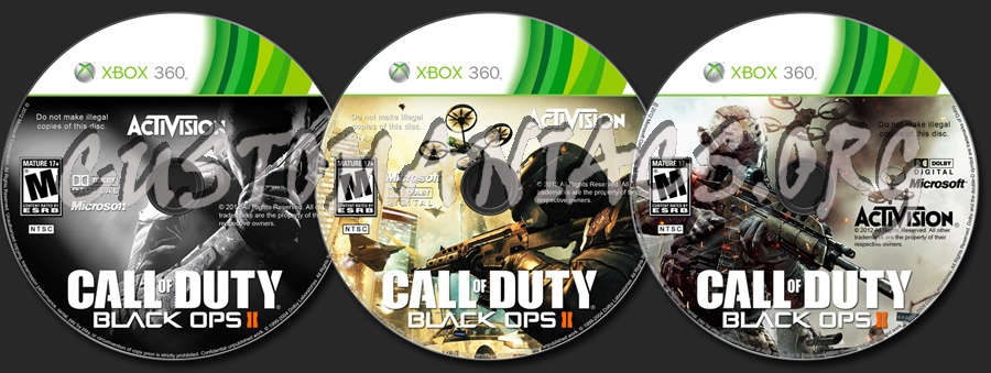 Black Ops 2 dvd label